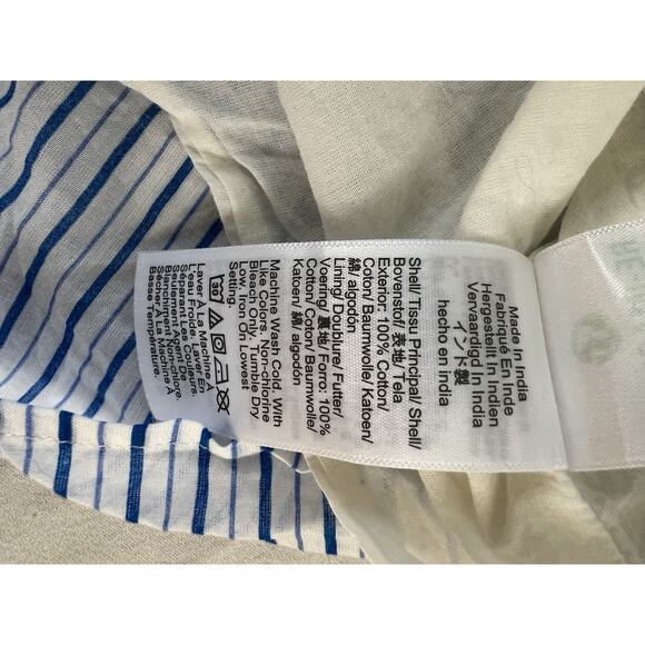 Gap Tiered MIDI Sundress Blue Sweetheart Neckline 3X Beach Cruise Event - Picture 7 of 8